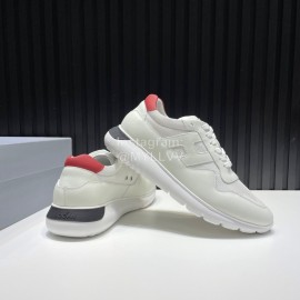 Hogan Soft Calfskin Mesh Thick Soled Sneakers For Men 