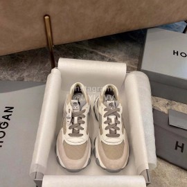Hogan Fashion Thick Soled Sneakers For Women Coffee