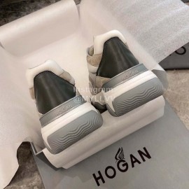 Hogan Fashion Thick Soled Sneakers For Women Coffee