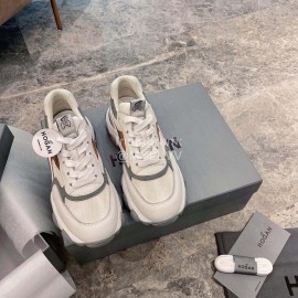 Hogan Fashion Thick Soled Sneakers For Women Gray