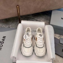 Hogan Fashion Thick Soled Sneakers For Women Gray