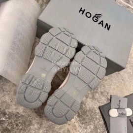 Hogan Fashion Thick Soled Sneakers For Women Gray