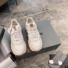 Hogan Fashion Thick Soled Sneakers For Women Brown