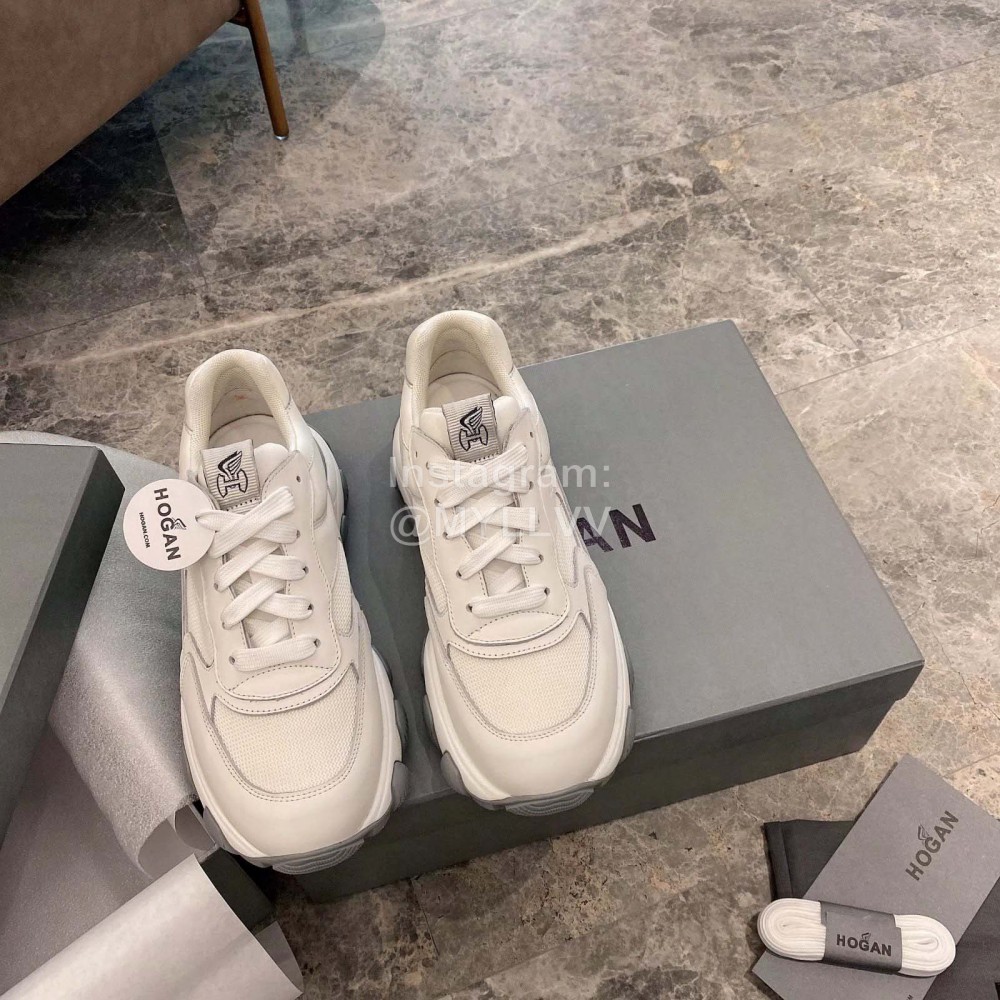 Hogan Fashion Gray Thick Soled Sneakers For Women