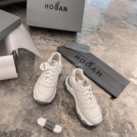 Hogan Fashion Gray Thick Soled Sneakers For Women