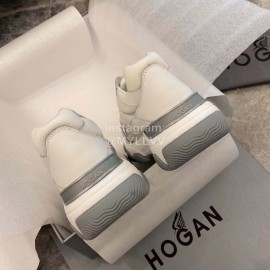 Hogan Fashion Gray Thick Soled Sneakers For Women
