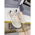 Hogan Fashion Cattle Leather Thick Soled Casual Shoes For Women Pink