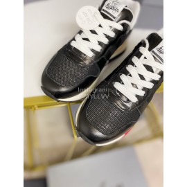 Hogan Fashion Cattle Leather Thick Soled Casual Shoes For Women Black