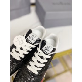 Hogan Fashion Cattle Leather Thick Soled Casual Shoes For Women Black