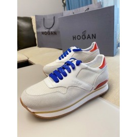 Hogan New Cattle Leather Thick Soled Casual Shoes For Women 