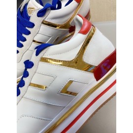 Hogan Cattle Leather New Thick Soled Casual Shoes For Women 