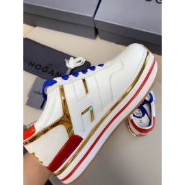 Hogan Cattle Leather New Thick Soled Casual Shoes For Women 