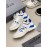 Hogan Fashion Cattle Leather Thick Soled Casual Sneakers For Women Blue