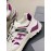 Hogan Fashion Cattle Leather Thick Soled Casual Sneakers For Women Purple