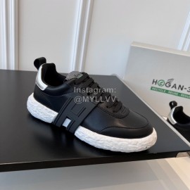 Hogan Fashion Cowhide 3r Casual Sneakers For Women Black