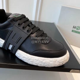 Hogan Fashion Cowhide 3r Casual Sneakers For Women Black