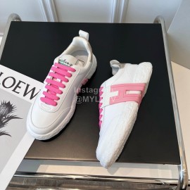 Hogan Fashion Cowhide 3r Casual Sneakers For Women Pink