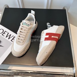 Hogan Fashion Cowhide 3r Casual Sneakers For Women Orange