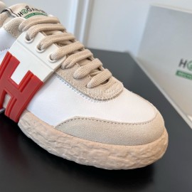 Hogan Fashion Cowhide 3r Casual Sneakers For Women Orange