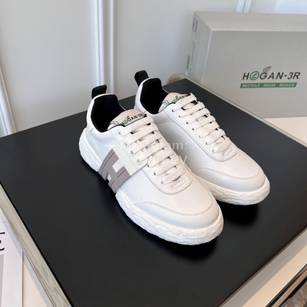 Hogan Fashion Cowhide 3r Casual Sneakers For Women Gray