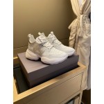 Hogan Fashion Cow Leather Thick Soled Sneakers For Women White