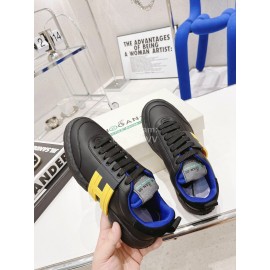 Hogan Fashion 3r Cowhide Casual Sneakers For Women Yellow