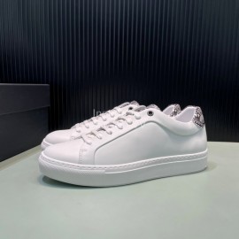 Hugo Boss Cowhide Lace Up Casual Shoes For Men White