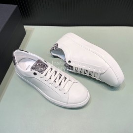 Hugo Boss Cowhide Lace Up Casual Shoes For Men White