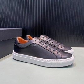 Hugo Boss Cowhide Lace Up Casual Shoes For Men Black