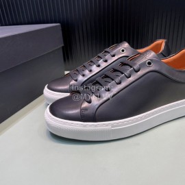 Hugo Boss Cowhide Lace Up Casual Shoes For Men Black