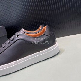 Hugo Boss Cowhide Lace Up Casual Shoes For Men Black