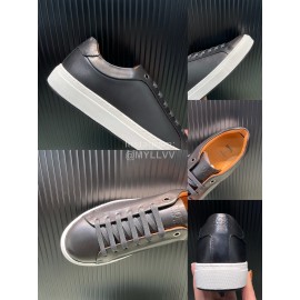 Hugo Boss Cowhide Lace Up Casual Shoes For Men Black