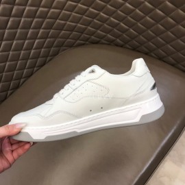 Hugo Boss Leather Lace Up Casual Sneakers For Men White