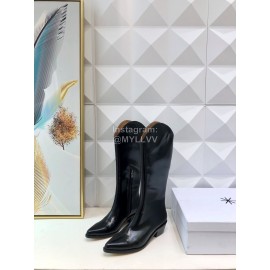 Isabel Marant Winter Fashion Calf High Heel Boots For Women Black