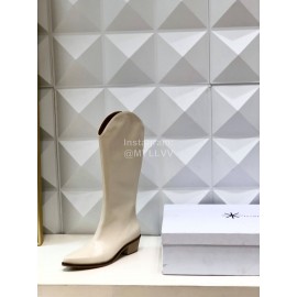 Isabel Marant Winter Fashion Calf High Heel Boots For Women White