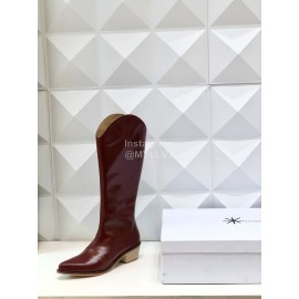 Isabel Marant Winter Fashion Calf High Heel Boots For Women Brown