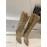 Isabel Marant Cowhide Velvet Thick High Heeled Long Boots For Women