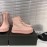 Jil Sander Fashion Calf Leather Thick Soled High Top Shoes For Women Pink