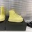 Jil Sander Fashion Calf Leather Thick Soled High Top Shoes For Women Yellow
