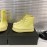 Jil Sander Fashion Calf Leather Thick Soled High Top Shoes For Women Yellow