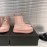 Jil Sander Fashion Calf Leather Thick Soled Boots For Women Pink