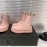 Jil Sander Fashion Calf Leather Thick Soled Boots For Women Pink
