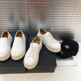 Jil Sander Fashion Calf Leather Thick Soled Casual Shoes For Women White