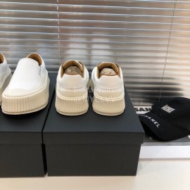 Jil Sander Fashion Calf Leather Thick Soled Casual Shoes For Women White