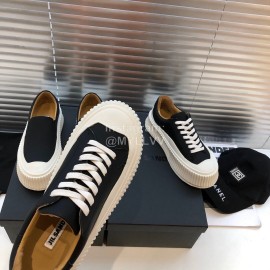 Jil Sander Fashion Calf Leather Thick Soled Casual Shoes For Women Black