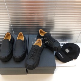 Jil Sander Fashion Calf Leather Thick Soled Casual Shoes Black For Women 