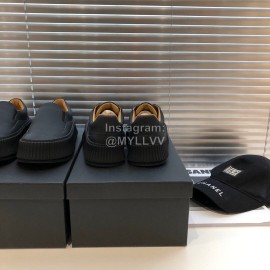 Jil Sander Fashion Calf Leather Thick Soled Casual Shoes Black For Women 