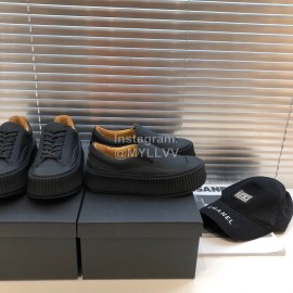 Jil Sander Fashion Black Calf Leather Thick Soled Casual Shoes For Women 