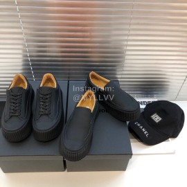 Jil Sander Fashion Black Calf Leather Thick Soled Casual Shoes For Women 