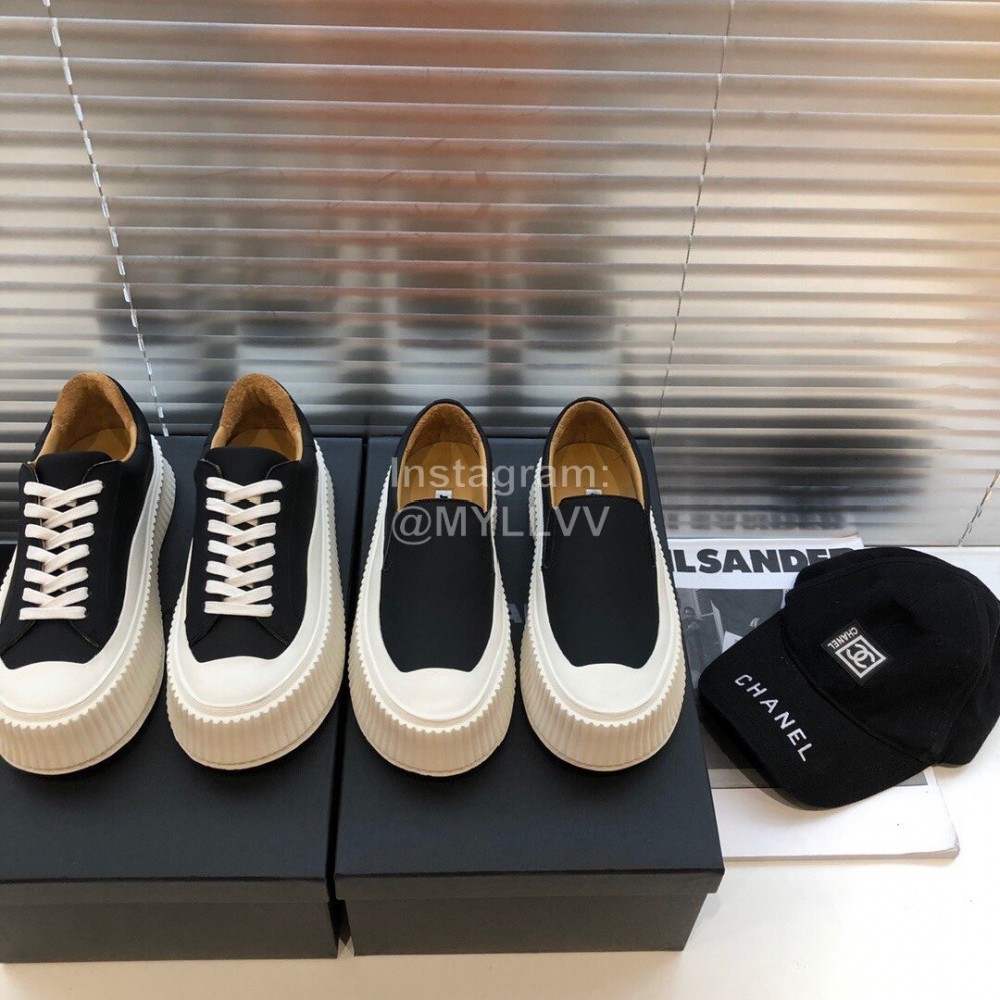 Jil Sander Fashion Calf Leather Thick Soled Casual Shoes For Women 